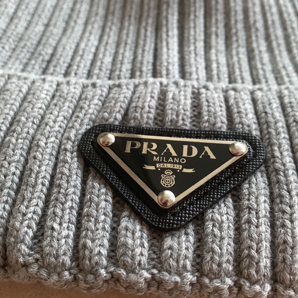 NWOT Prada beanie gray hat